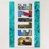 ベリーズトロピカルビーチブルー海旅行写真 ジグソーパズル (縦)