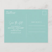 ベリーズトロピカルビーチ結婚式ザデイツ 案内ポストカード (裏面)