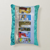 ベリーズトロピカルブルー海ウォーターズ旅行写真 アクセントクッション (裏面(縦))