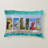 ベリーズトロピカルブルー海ウォーターズ旅行写真 アクセントクッション (裏面)