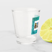 ベリーズトロピカルブルー海旅行写真 ショットグラス (左)