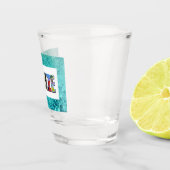 ベリーズトロピカルブルー海旅行写真 ショットグラス (右)