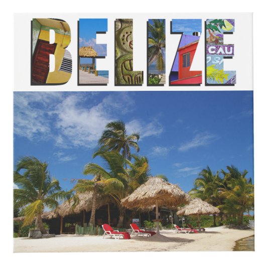 ベリーズバケーショントラベルフォト自分の写真を作成 フォトキューブ (正面)