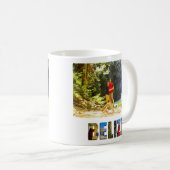 ベリーズバケーショントリップ自分の旅行写真を作成 コーヒーマグカップ (正面右)