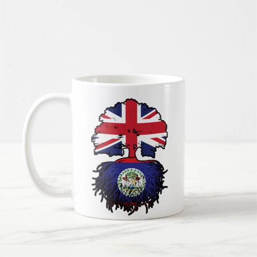 ベリーズベリーズ英国ツリールーツ国旗 コーヒーマグカップ (左)