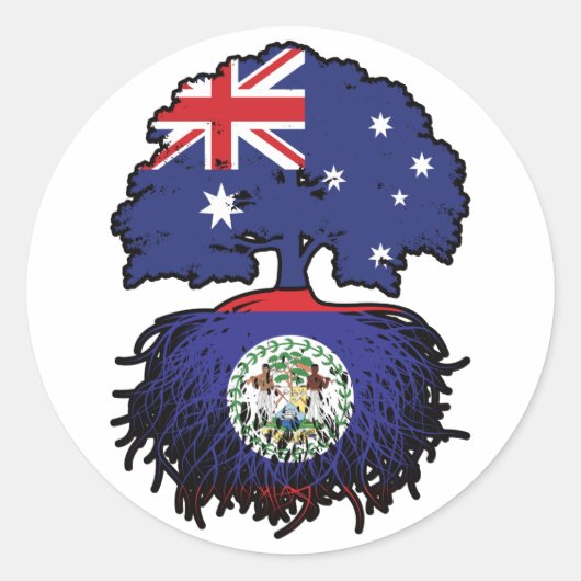 ベリーズベリーベリアオーストラリアの木の根 ラウンドシール (正面)