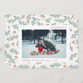 ベリーズボタニカルホリデーカード シーズンカード (正面/裏面)