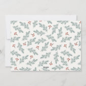 ベリーズボタニカルホリデーカード シーズンカード (裏面)