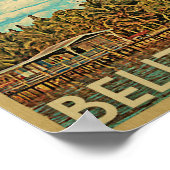 ベリーズポスターヴィンテージ旅行ポスタカリブのー ポスター (角)