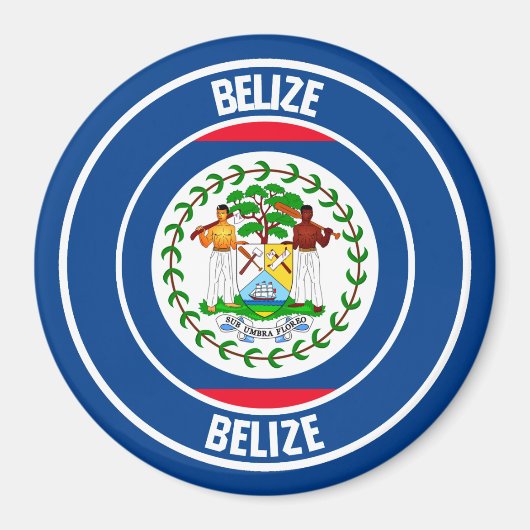 ベリーズラウンドエンブレム マグネット (正面)