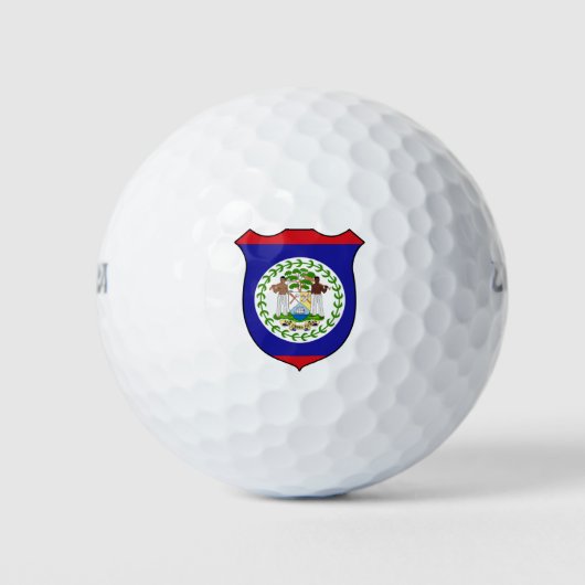 ベリーズ国旗と愛国心 ゴルフボール (正面)