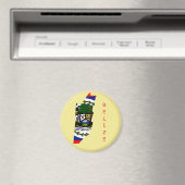 ベリーズ国旗の地図 マグネット (インサイチュ (食洗機))