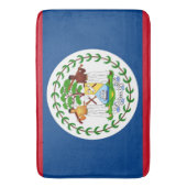 ベリーズ国旗を持つ大きなバスマット バスマット (正面縦)