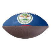 ベリーズ国旗を持つ愛国的なアメリカンフットボール アメリカンフットボール (回転270)