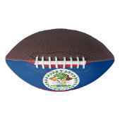 ベリーズ国旗を持つ愛国的なアメリカンフットボール アメリカンフットボール (正面)