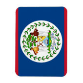 ベリーズ国旗を持つ愛国的な柔軟な磁石 マグネット (縦)