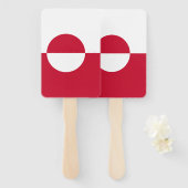 ベリーズ国旗を掲げたハンドファンのセット ハンドファン (正面&裏面)