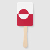 ベリーズ国旗を掲げたハンドファンのセット ハンドファン (正面)