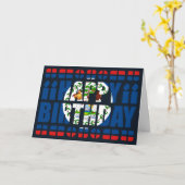 ベリーズ国旗誕生日カード カード (黄色い花)