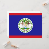 ベリーズ国旗 カード (正面/裏面インサイチュ)