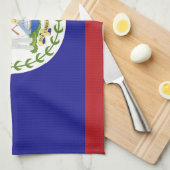 ベリーズ国旗 キッチンタオル (四つ折り)