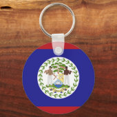 ベリーズ国旗 キーホルダー (正面)