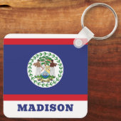 ベリーズ国旗 キーホルダー (裏面)