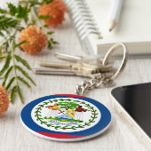 ベリーズ国旗 キーホルダー (側面)