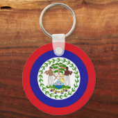 ベリーズ国旗 キーホルダー (正面)