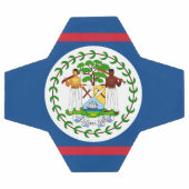 ベリーズ国旗 サッカーボール (フラット)