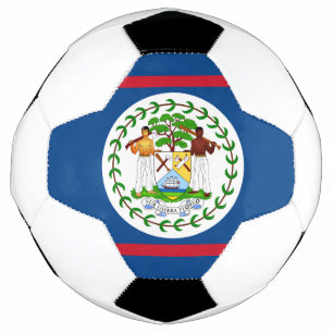 ベリーズ国旗 サッカーボール