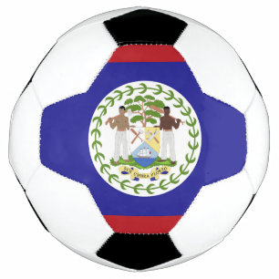 ベリーズ国旗 サッカーボール