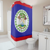ベリーズ国旗 シャワーカーテン (インサイチュ)