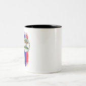 ベリーズ国旗 ツートーンマグカップ (中央)