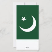 ベリーズ国旗、パキスタンからのハッピーホリデー シーズンカード (裏面)