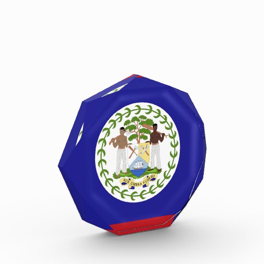 ベリーズ国旗 フォトブロック (左)