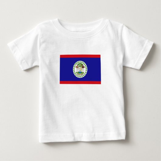 ベリーズ国旗 ベビーTシャツ (正面)