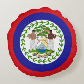 ベリーズ国旗 ラウンドクッション (裏面)