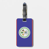 ベリーズ国旗 ラゲッジタグ (裏面縦)