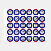 ベリーズ国旗 ラベル (シート)