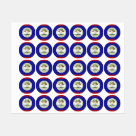 ベリーズ国旗 ラベル