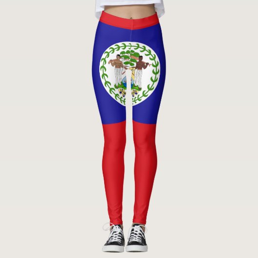 ベリーズ国旗 レギンス (正面)