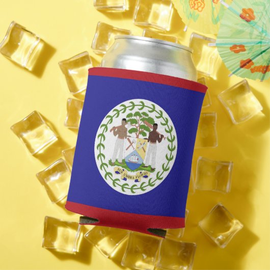 ベリーズ国旗 缶クーラー (インサイチュ 夏)