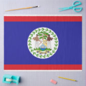 ベリーズ国旗 薄葉紙 (クラフト)