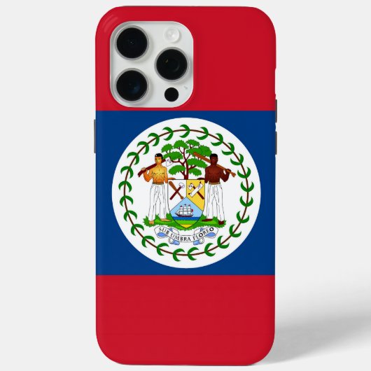 ベリーズ国旗iPhone 15 Pro Maxケース Case-Mate iPhoneケース (裏面)
