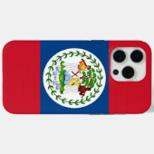 ベリーズ国旗iPhone 15 Pro Maxケース Case-Mate iPhoneケース (裏面 (横))