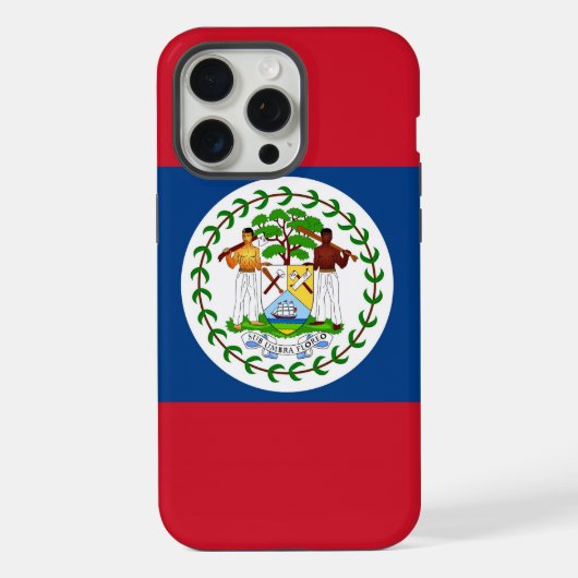 ベリーズ国旗iPhone 15 Pro Maxケース iPhoneケース (裏面)