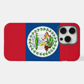 ベリーズ国旗iPhone 15 Pro Maxケース iPhoneケース (裏面横)