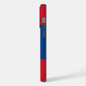 ベリーズ国旗iPhone 15 Pro Maxケース iPhoneケース (左側面)
