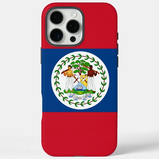 ベリーズ国旗iPhone 16 Pro Maxケース Case-Mate iPhoneケース (裏面)